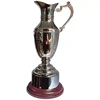 Gold Plated Nickel Claret Jug 36cm