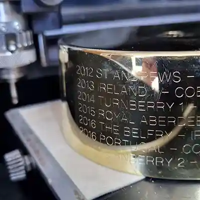 Golf Trophy Engraving Sheffield