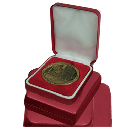 Metallic Red 70mm Medal Case 4.50