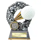 Blast Out Golf Ball Trophy 140mm