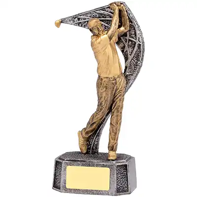 Gold Golf Driver Figure 22cm