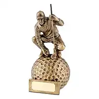 Golfer on Golf Ball Award 16cm