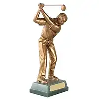 Full Swing Gold Golf Figure 15cm
