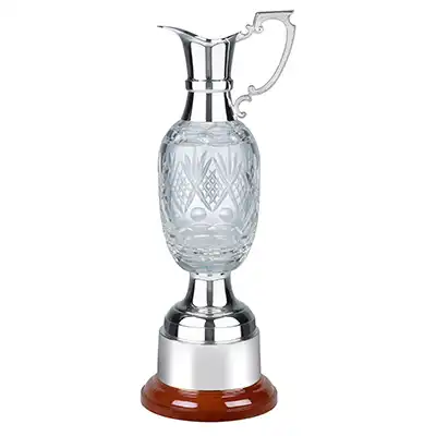Nickel Plated St Annes Claret Crystal Body 14in