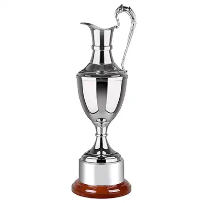 Nickel Plated Champions Claret Jug 12in